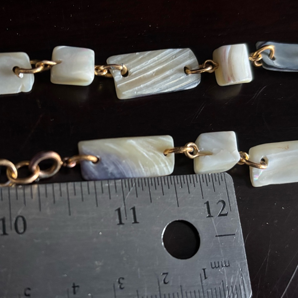 Mother of Pearl vintage necklace - Picture 6 of 9